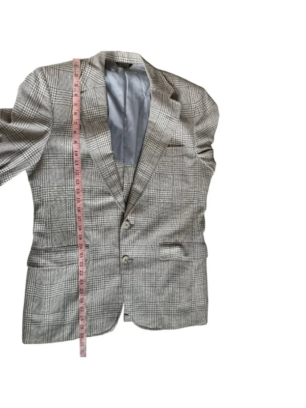 Vintage Corbin LTD Nordstrom Glen Plaid Blazer Wool Sport Coat Mens 40R 90s